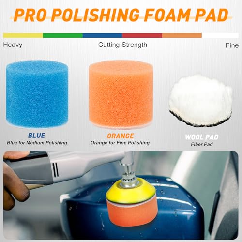 Pukamam 331 PCS 2 Inch Wet Dry Sanding Discs Grit 60 80 120 150 180 240 320 400 600 800 1000 1500 2000 3000 5000 10000 Hook and Loop for Drill Sanding Attachment - Image 5