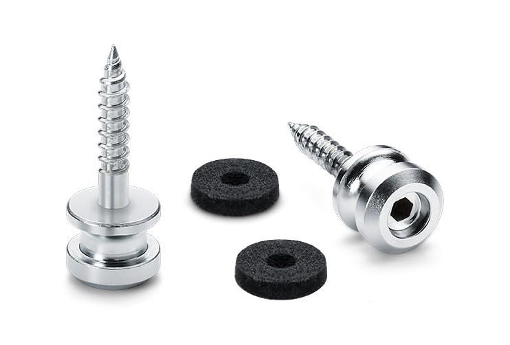Schaller 14010401 Security Straplocks, Black Chrome - Image 3