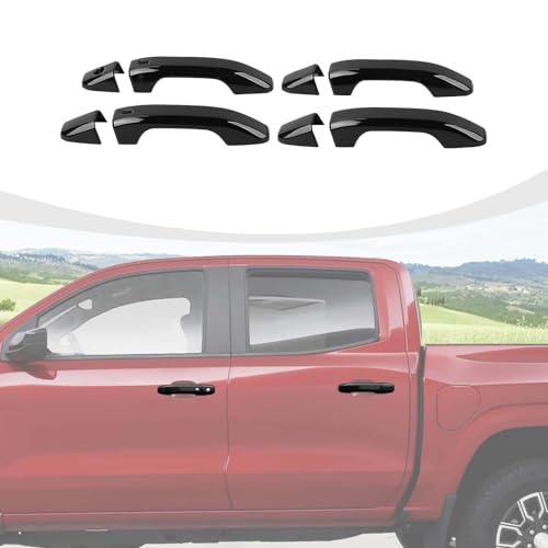RAZPOY Black Door Handle Cover Trim Compatible with 20232024 Chevy Colorado GMCCanyon - Image 1