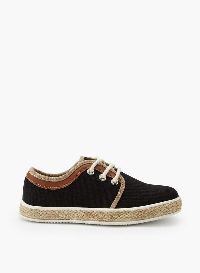 Peppermint Boys Lace-Up Espadrille Sneakers - Image 1