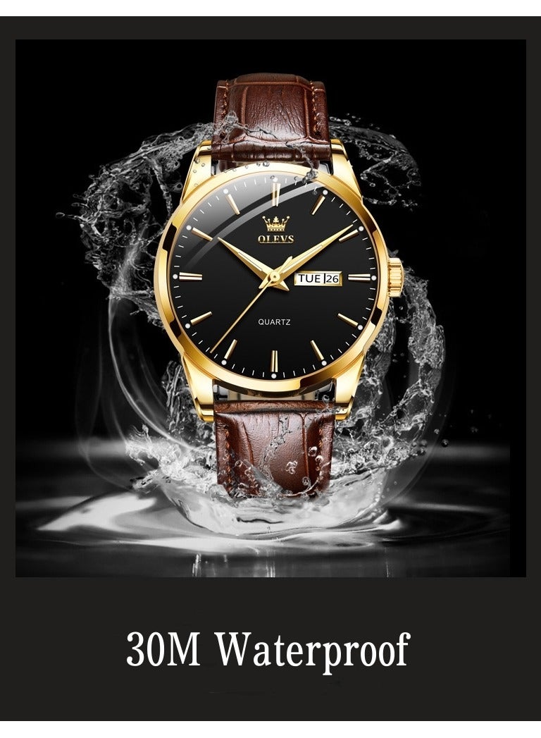 OLEVS Men's Watch Olevs Watch Quartz Watch Business Waterproof Men's Watch - Image 3