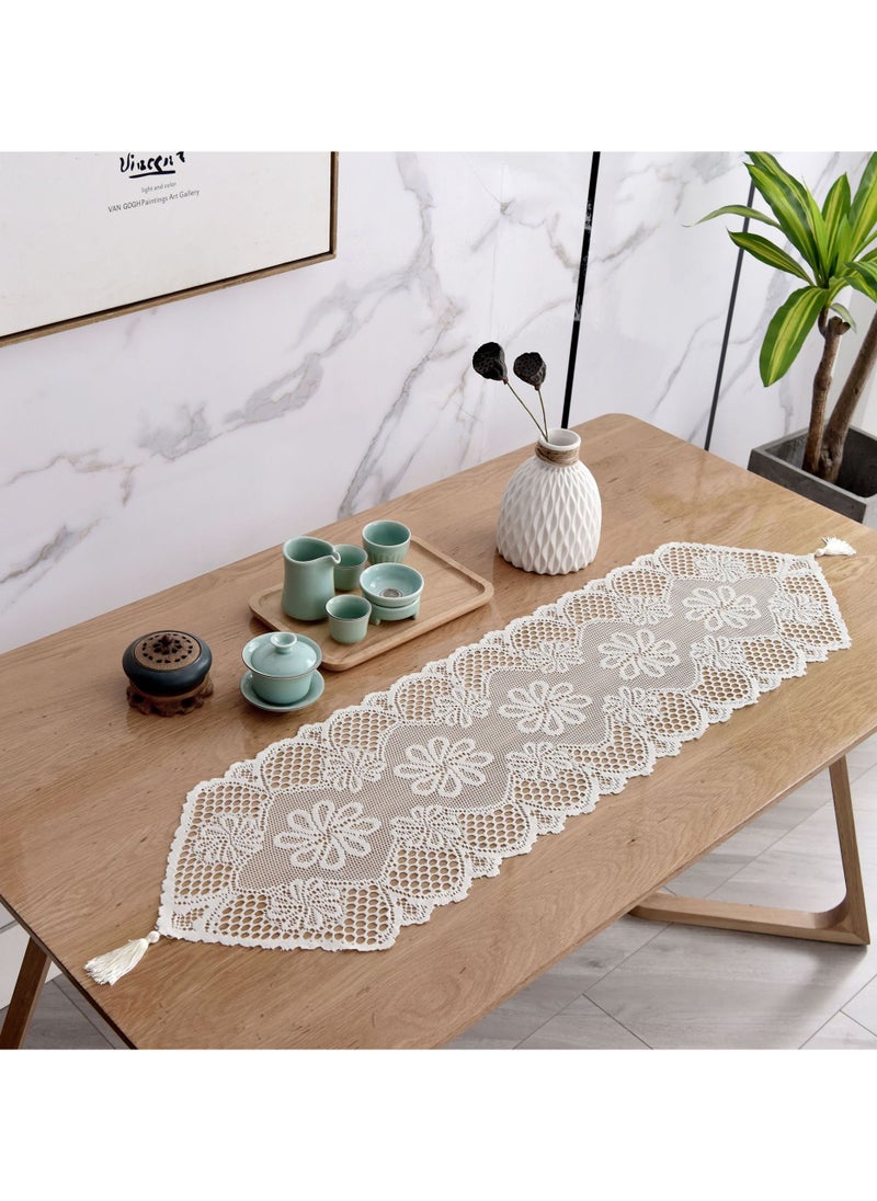 Lace Table Runner White，33X114CM - pzsku/Z470477E6EB9066F23ABFZ/45/_/1712389906/27c0c112-ea8c-4998-8e67-a3eda80bf93a