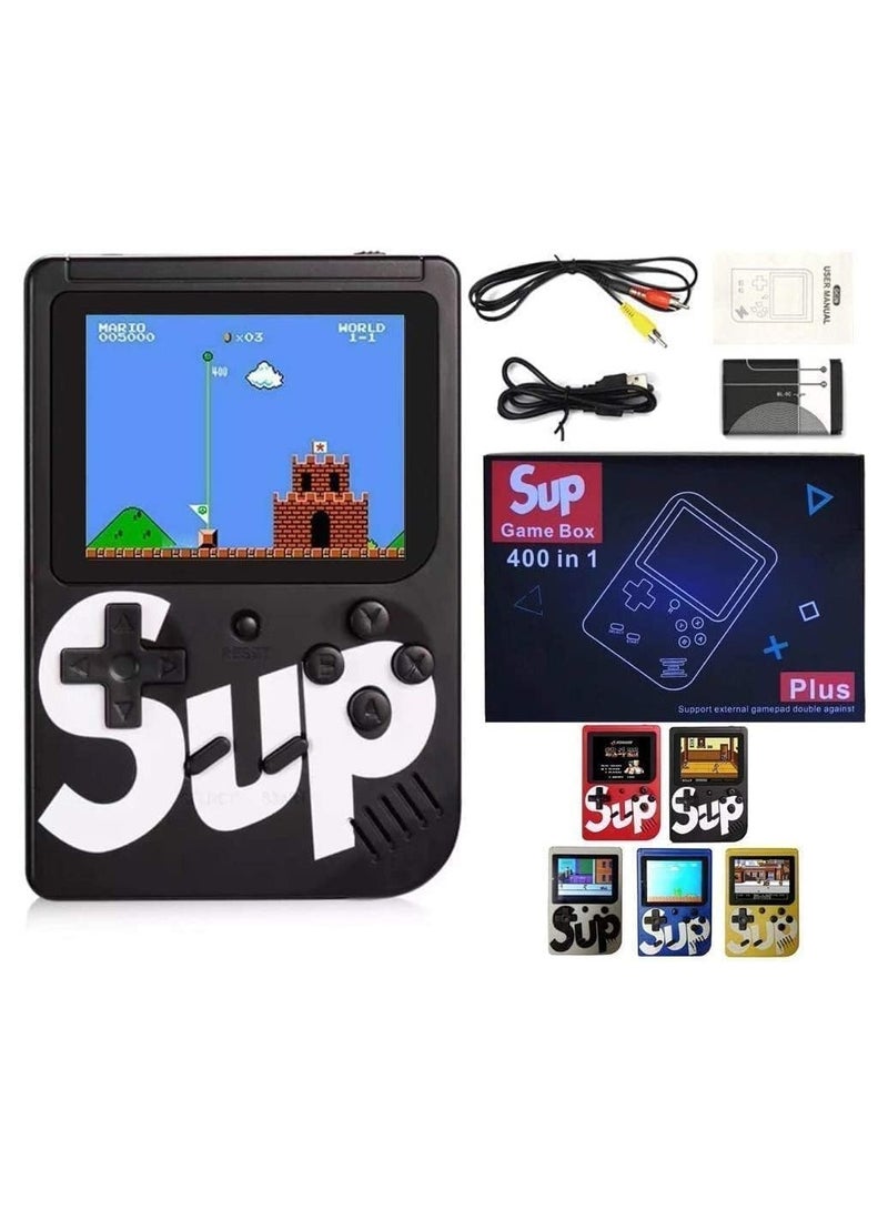 Game Box Plus 400 in 1 Retro Games UPGRADED VERSION mini Portable Console Handheld Gift (Black)  - Image 2