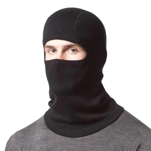 XTRIM Face Mask for Men and Women, Balaclava for Bike Riding, UV-Protected Full Face Mask, Breathable Helmet Liner, Sweat Absorbing, Odour-Free, 4-Way Stretch, Sun & Dust Protection (Black, Bamboo) - Image 1