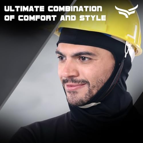 XTRIM Face Mask for Men and Women, Balaclava for Bike Riding, UV-Protected Full Face Mask, Breathable Helmet Liner, Sweat Absorbing, Odour-Free, 4-Way Stretch, Sun & Dust Protection (Black, Bamboo) - Image 5