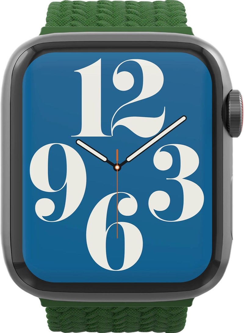 Gear4 Braided Apple Watch Series 8/7 (45mm), Series 6/SE/5/4 (44mm) and Series 3/2/1 (42mm) Band - Forest Green - Image 3