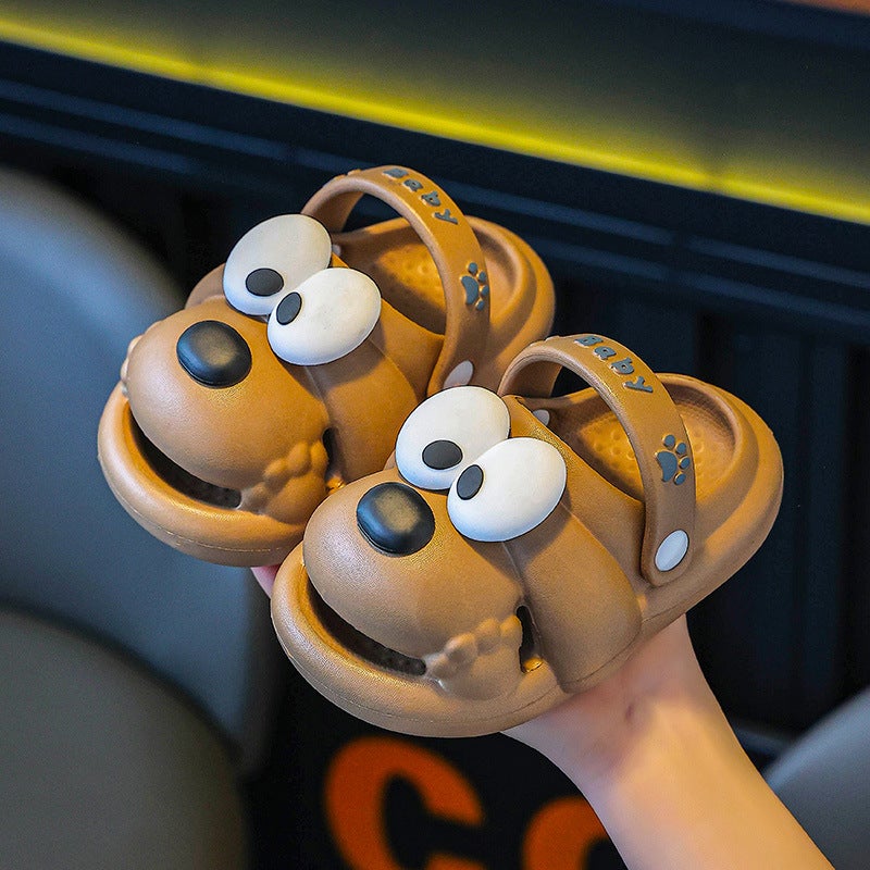 Soft-Soled Indoor And Outdoor Non-Slip Boys Rhubarb Dog Eva Hole Shoes Can Be Worn Girls Cute Sandals - Image 1
