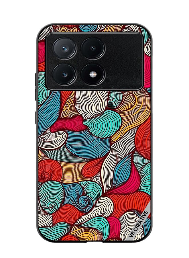 VR CREATIVE Protective Case Cover For Xiaomi Poco X6 Pro Flower Design Multicolour - Image 1