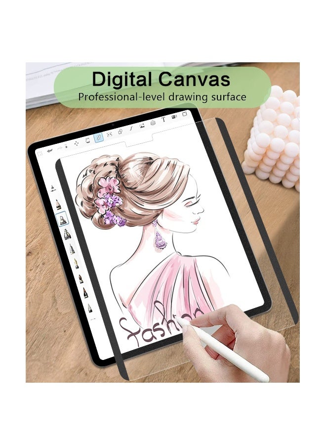 Like Paper Screen Protector for iPad Pro 12.9 Inch (2022/ 2021/ 2020/ 2018), Magnetic Removable Screen Protector for iPad Pro 12.9 6th/5th/4th/3rd Generation Matte Film Anti Glare for Drawing Reusable - Image 3