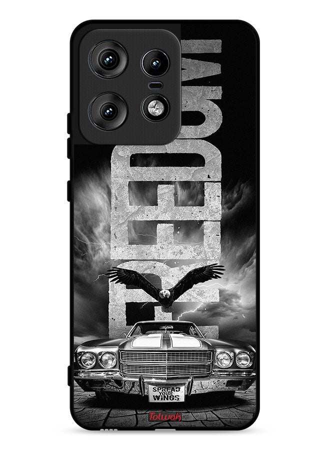Tolwak Motorola Edge 50 Pro 5G Protective Case Cover Freedom Art - Image 1