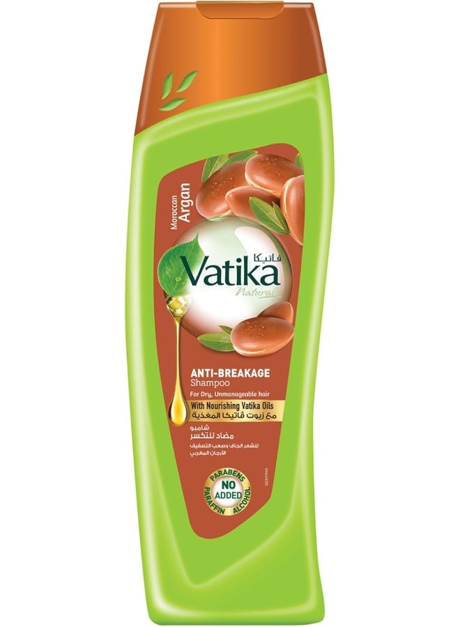 Vatika Naturals شامبو فاتيكا ناتشورالز المغربي بزيت الأركان المضاد للتكسر 400 مل | شعر رطب وناعم | للشعر الجاف والصعب التحكم فيه - Image 1
