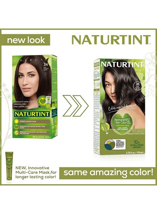 NATURTINT Permanent Hair Color 3N Dark Chestnut Brown (Pack Of 1) Ammonia Free Vegan Cruelty Free Up To 100% Gray Coverage Long Lasting Results - Image 5