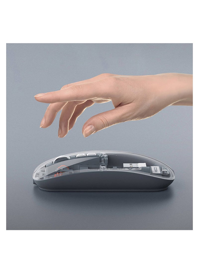 Recci Recci RCS-M01 Space Capsule Series Multimode Wireless Transparent Design Mouse  - Image 5