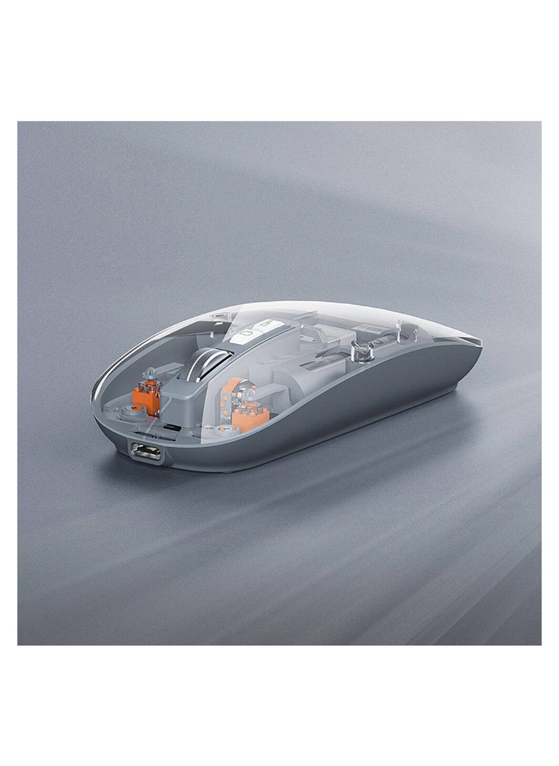 ريتشي - ماوس Recci RCS-M01 Space Capsule Series متعدد الأوضاع بتصميم لاسلكي شفاف - Image 1