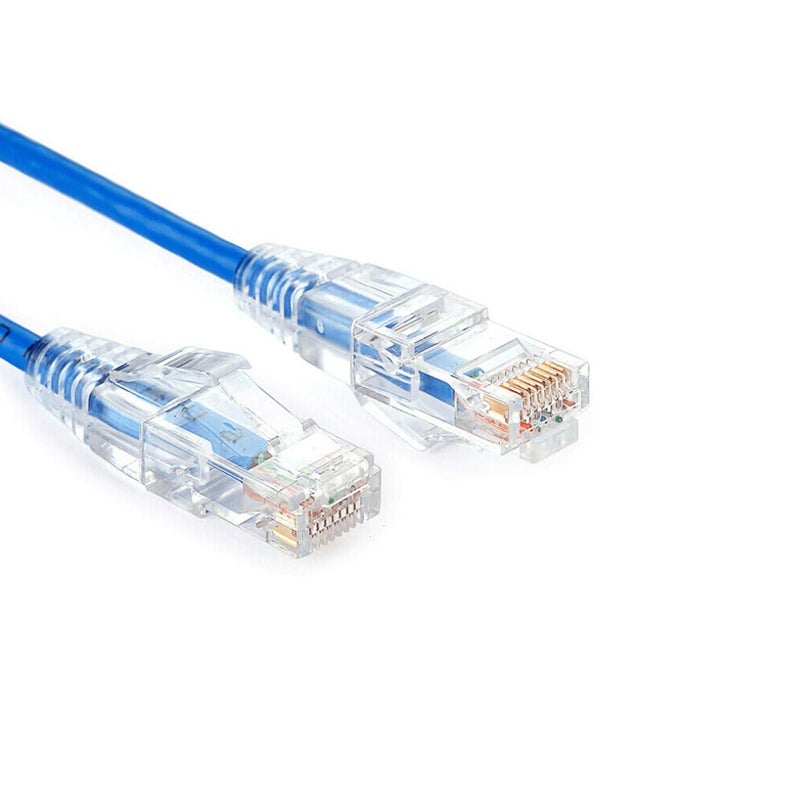 OLIREXD (عبوة من 20 قطعة) مقابس RJ45 Cat6 8P8C لتوصيل كابل إيثرنت، موصلات تجعيد شفافة مع غطاء شفاف وواقيات تخفيف الضغط Cat6 - Image 3