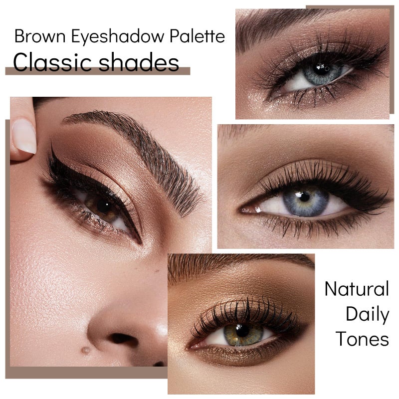 KYDA 4 Colors Brown Eyeshadow Palette - Image 5