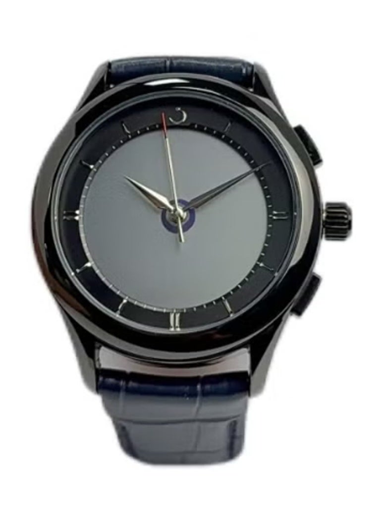 Al Fajr Analogue+digital dual-display Black circular dial wristwatch, Minimalist and fashionable style watch WW-22BWL-LS - Image 2