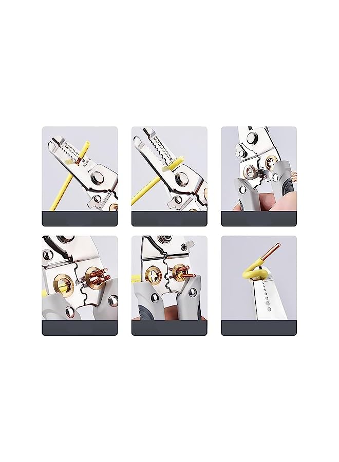 PROMASS promass Wire Stripper Pliers Electrician Special Multifunctional,Stainless Steel Wire Strippers Wire Scissors Stripping God Tool Cable Stripping Cutting  - Image 3