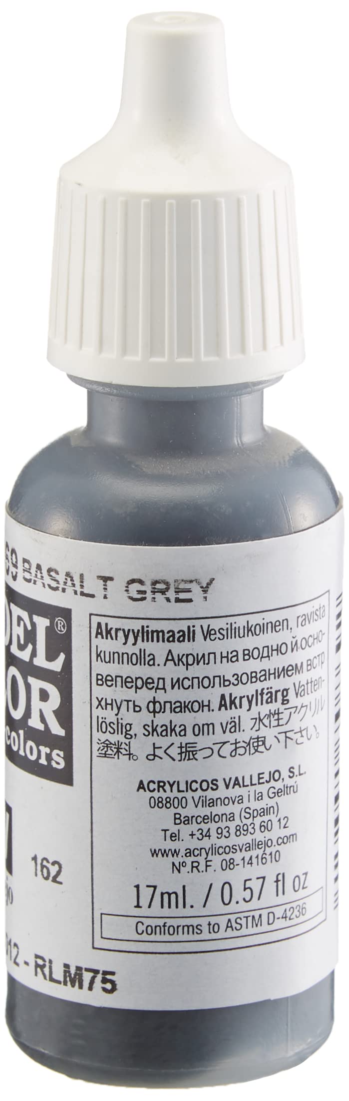 Vallejo Basalt Grey Paint, 17ml - Image 3