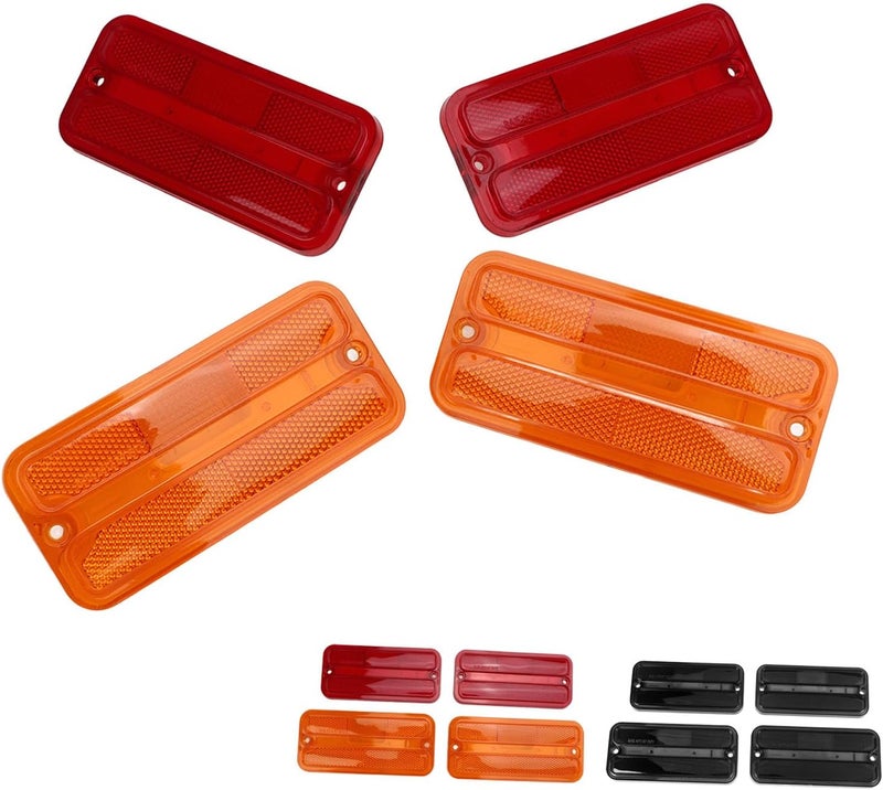 Pilipane Side Marker Light Set, Side Marker Lamp Set, Front Rear Side Marker Light Set Enhances Safety for G Series Van Long-Lasting, Easy Install, OE Design (red) - Image 3