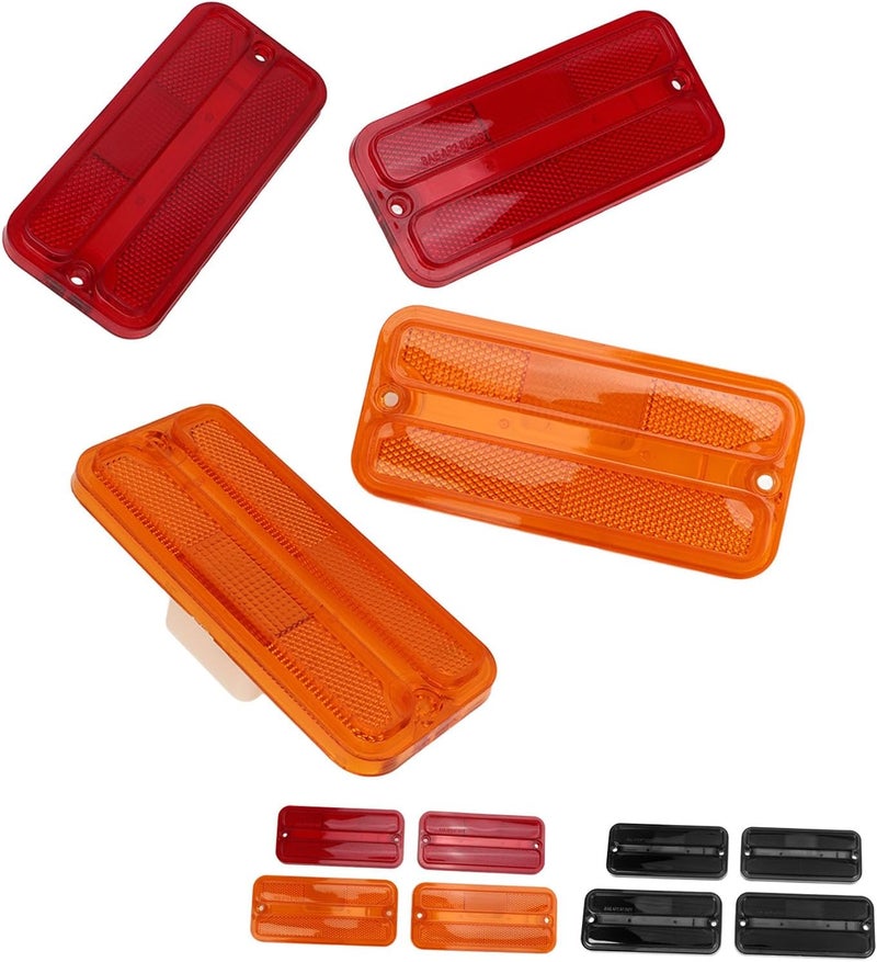 Pilipane Side Marker Light Set, Side Marker Lamp Set, Front Rear Side Marker Light Set Enhances Safety for G Series Van Long-Lasting, Easy Install, OE Design (red) - Image 4