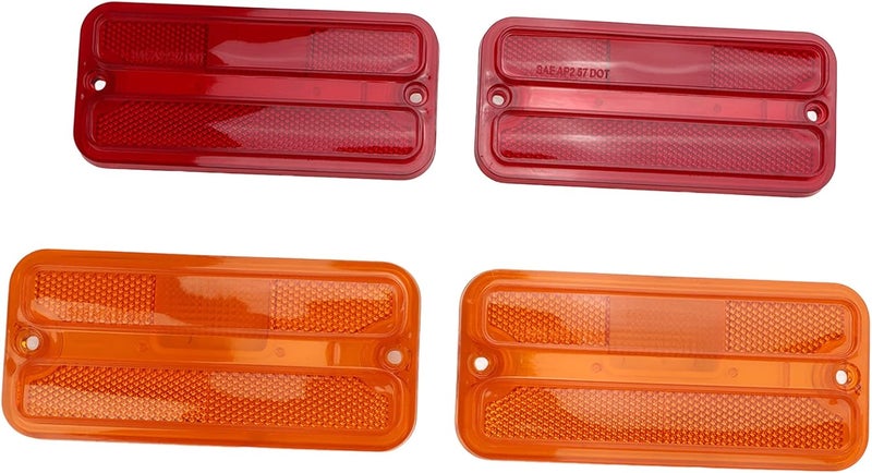 Pilipane Side Marker Light Set, Side Marker Lamp Set, Front Rear Side Marker Light Set Enhances Safety for G Series Van Long-Lasting, Easy Install, OE Design (red) - Image 1