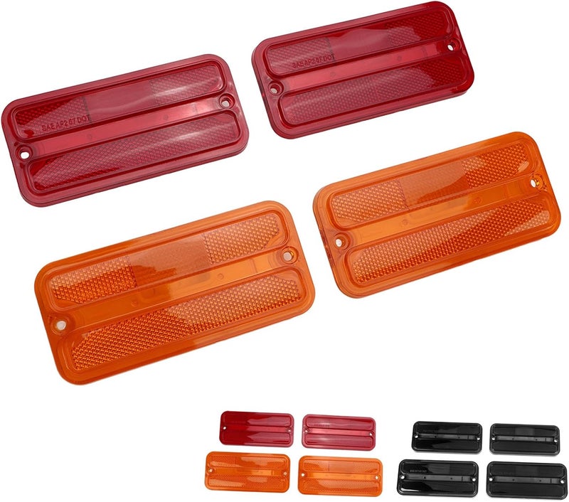 Pilipane Side Marker Light Set, Side Marker Lamp Set, Front Rear Side Marker Light Set Enhances Safety for G Series Van Long-Lasting, Easy Install, OE Design (red) - Image 2