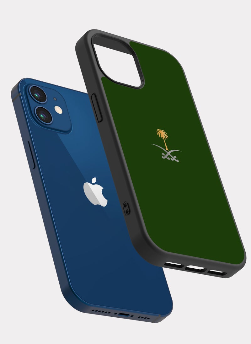 بكسلات كفر ايفون 12 شعار السعودية اخضر - Image 2