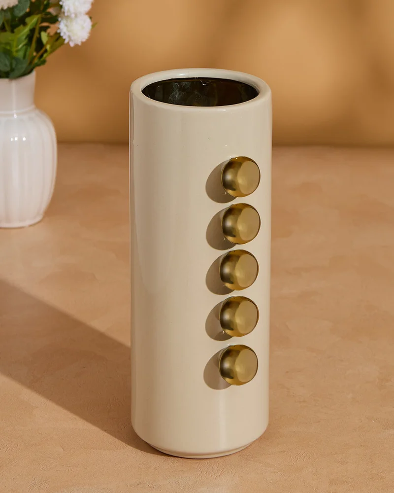REDTAG Beige Aria Vase (Small)