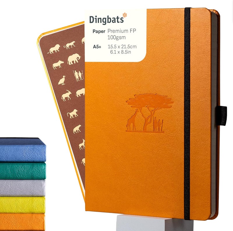 Dingbats* Notebooks Dingbats Earth Tangerine Serengeti Journal - Dotted Freeze crack proof - Image 1