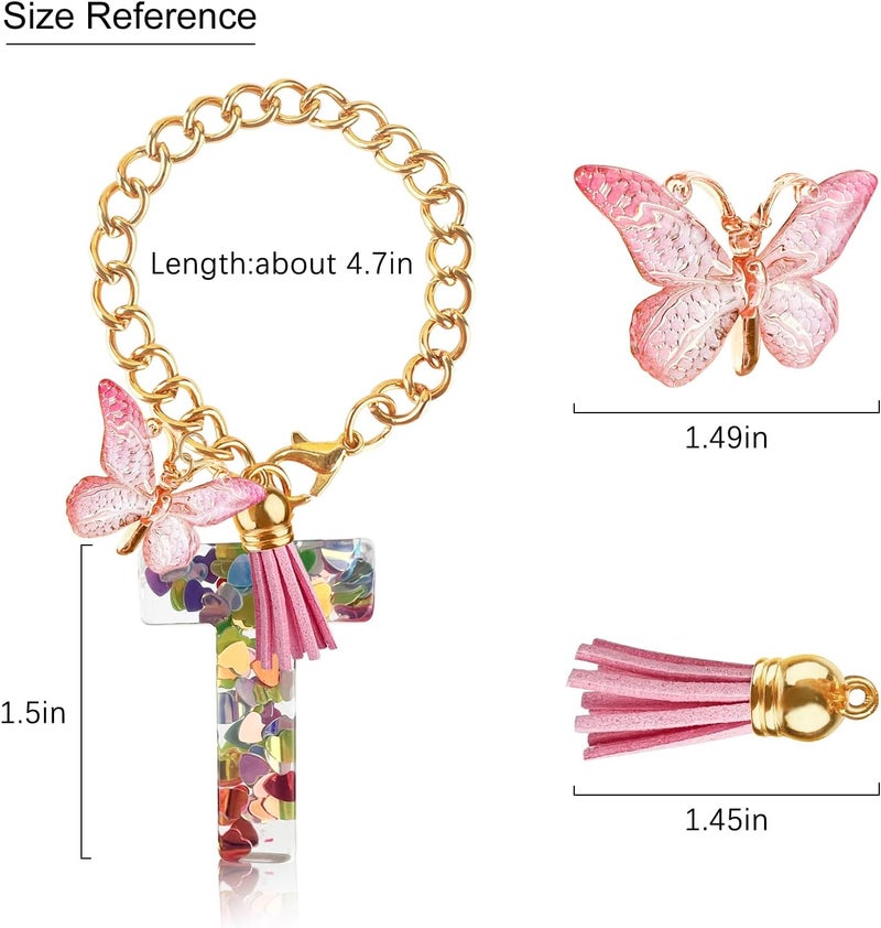 Velaco Letter Charm Accessories for Stanley Cup with Handle, Cute Initial Letter Keychain Handle Charm - Image 3
