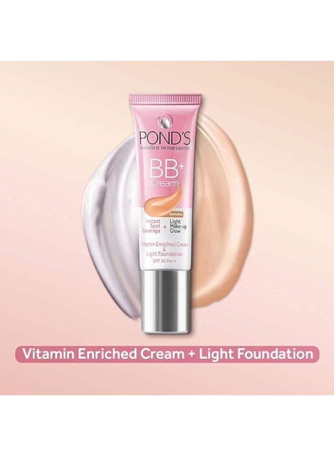 Pond'S Bb+ Cream, Instant Spot Coverage + Light Make-Up Glow, Natural 9G - Image 4