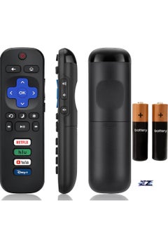 Universal TV Remote Compatible with Roku TV All Series – Replacement Remote Control for Hisense, Onn, TCL, Sharp, Philips, Element, Insignia, Hitachi, JVC Roku Smart TVs – 2-Pack, Not for Roku Stick, Box, or Player – Easy Setup & Full Functionality