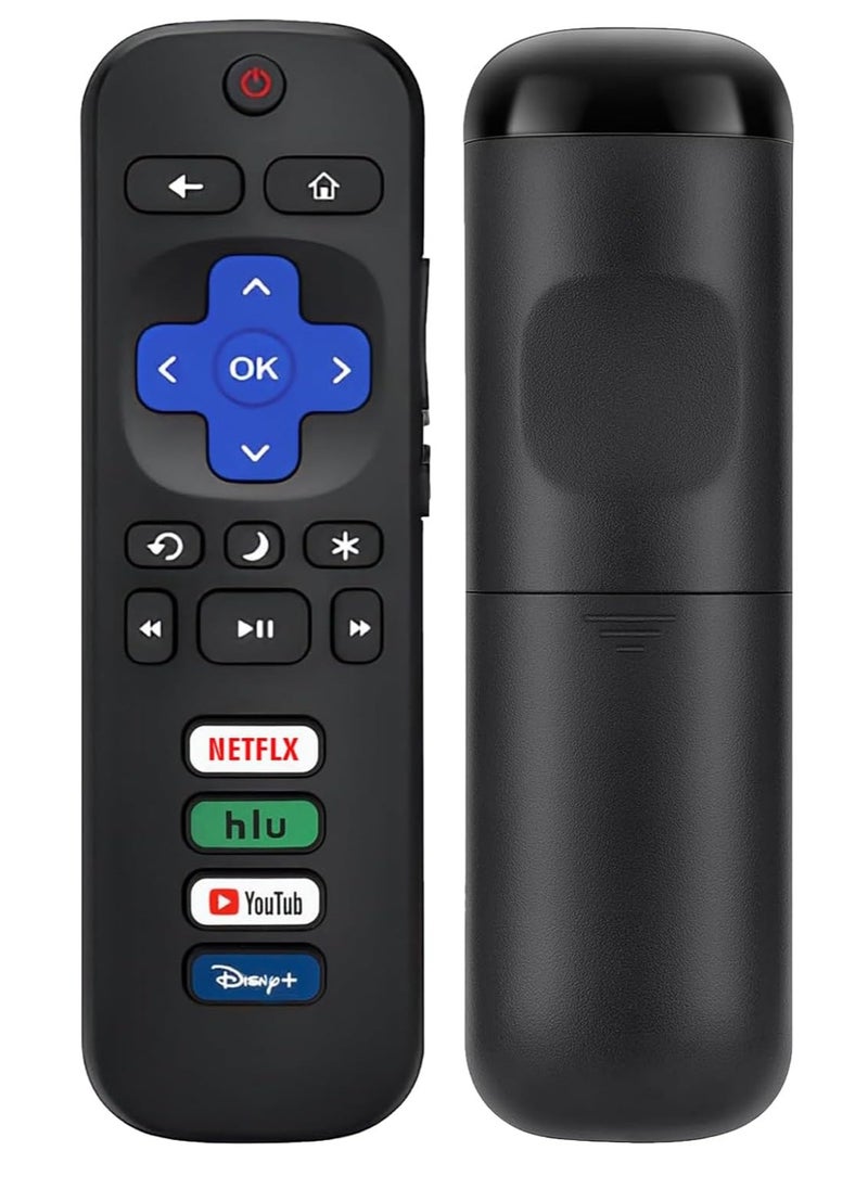 ELTRAZONE - Universal TV Remote Compatible with Roku TV All Series – Replacement Remote Control for Hisense, Onn, TCL, Sharp, Philips, Element, Insignia, Hitachi, JVC Roku Smart TVs – 2-Pack, Not for Roku Stick, Box, or Player – Easy Setup & Full Functionality - Image 1