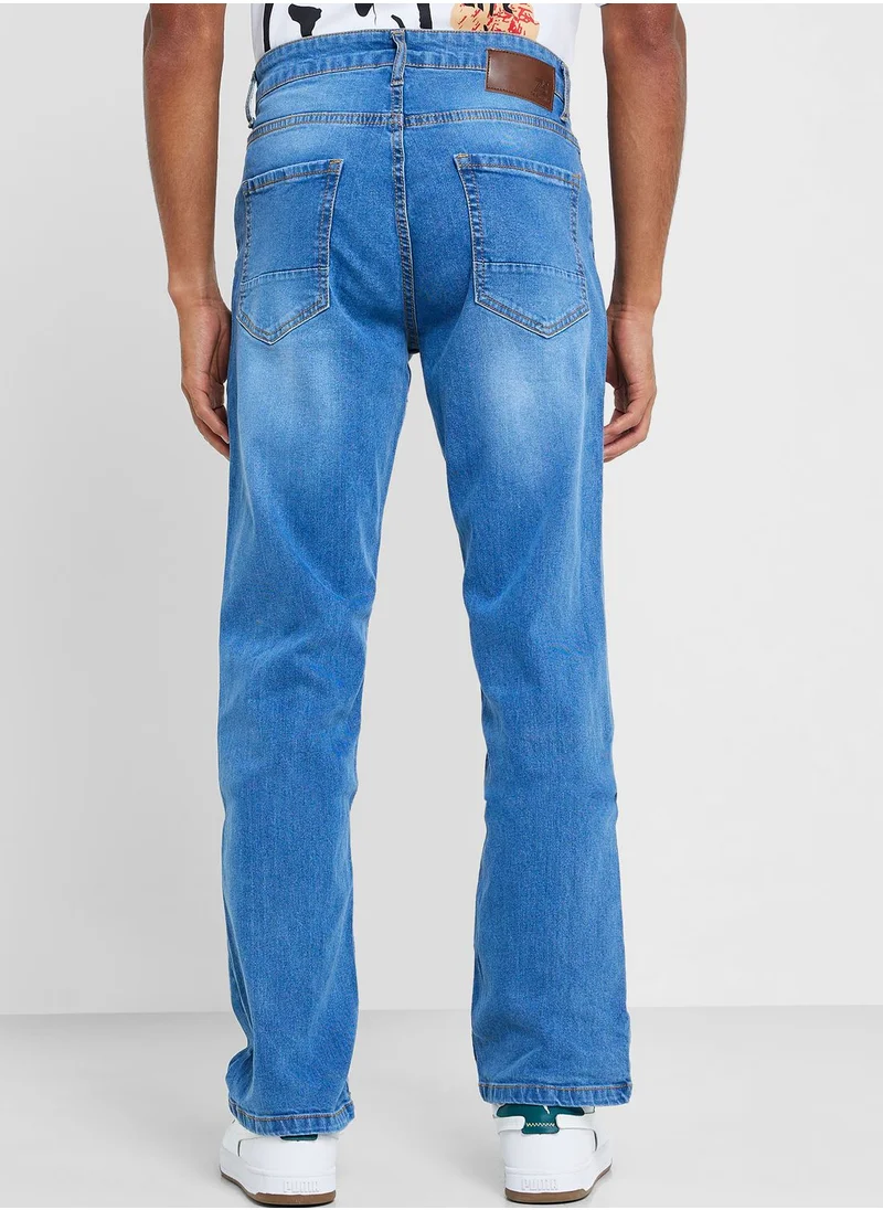 سفنتي فايف Mens Bootcut Jeans