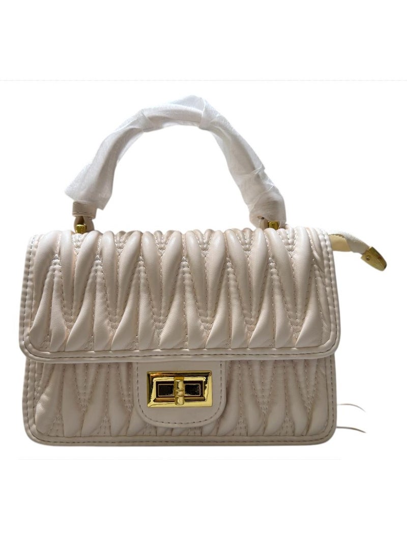 Undefined - Crossbody Bag With Detachable Strap, Off-white - Image 1