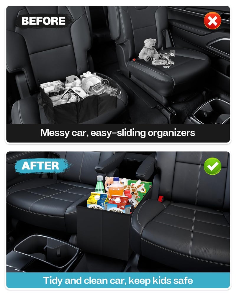 Mixsuper Liner Car Seat Organizer for Kia Telluride 2026 2025 2024-2020, Console Organizer Backseat Box for Kia Telluride, Kids Toys Baby Supplies Dog Toy Box Storage Bin Travel Accessories - Image 5