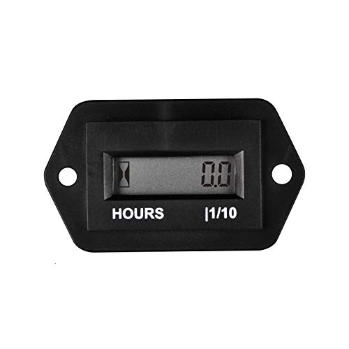 Runleader RL-HM008 DC 4.5-90V Hour Meter with Digital LCD Display for Boat Tractor Generator Engine Mower Fork Lift Paramotors Microlights Marine Engines Cleaners and Chainsaws - Image 1