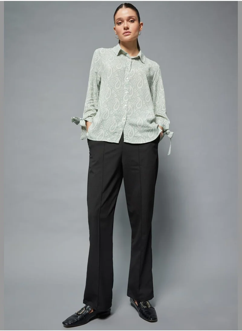 ديفاكتو Woman Straight Fit Woven Trousers