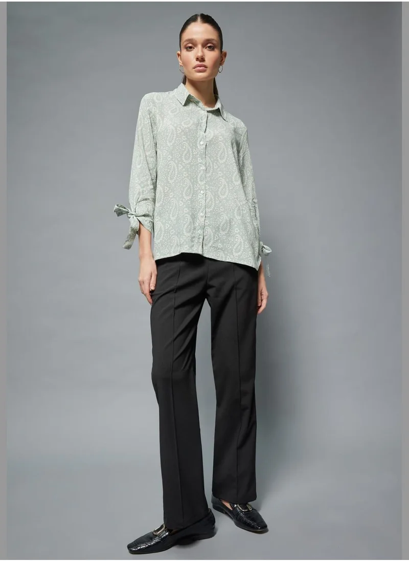 DeFacto Woman Straight Fit Woven Trousers