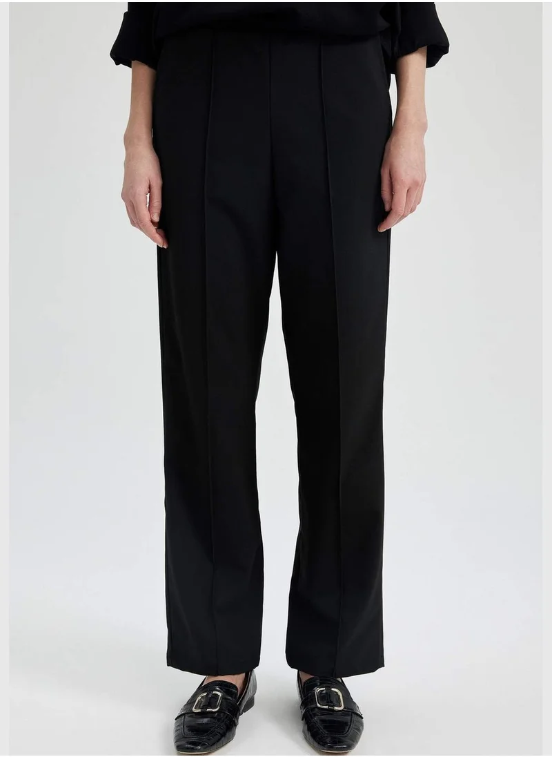 DeFacto Woman Straight Fit Woven Trousers