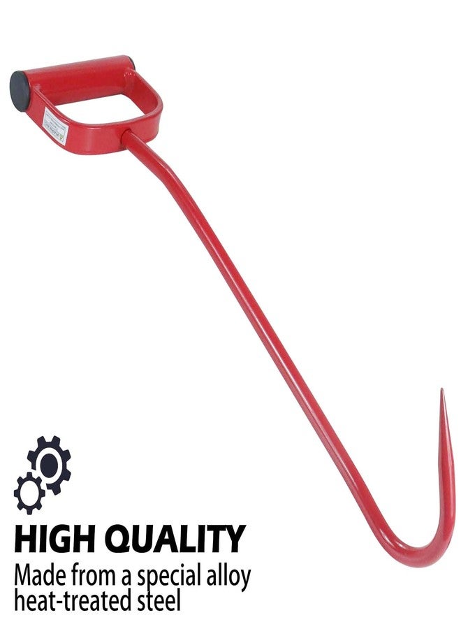 GUSUHAWK 2 Pack 17" Hay Hook Replaces 47010600, S47010600, Red, Made of Heavy Duty Metal, for Effortless Moving of Hay Bales - Image 5