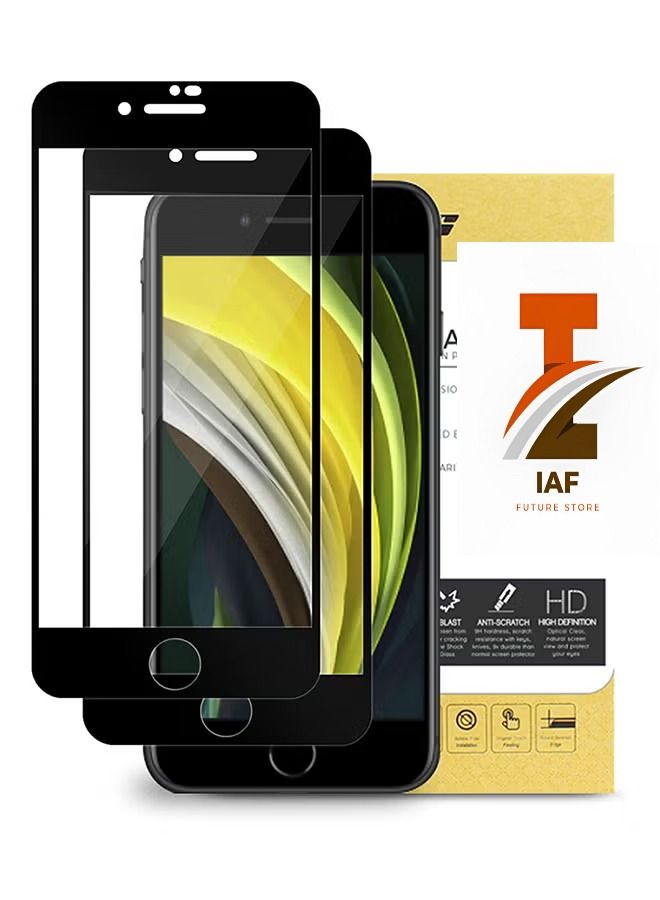 2 Piece Tempered Glass Screen Protector For iPhone SE 2020