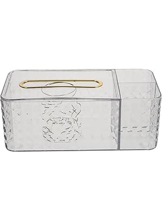 Multifunctional Desktop Tissue Box Holder for Living Room Bedroom Office Compact Storage - Image 1