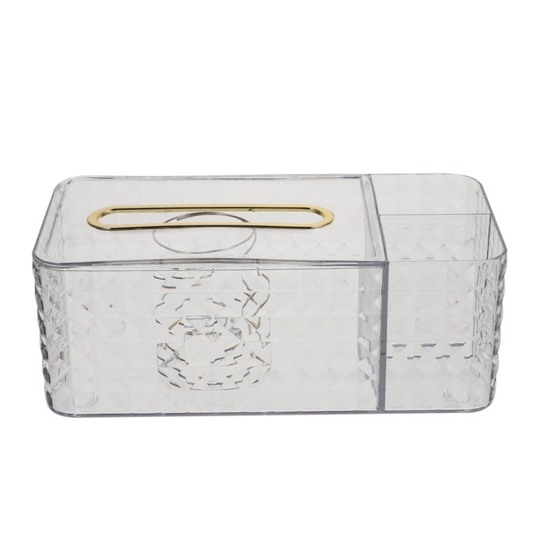 Multifunctional Desktop Tissue Box Holder for Living Room Bedroom Office Compact Storage - Image 2