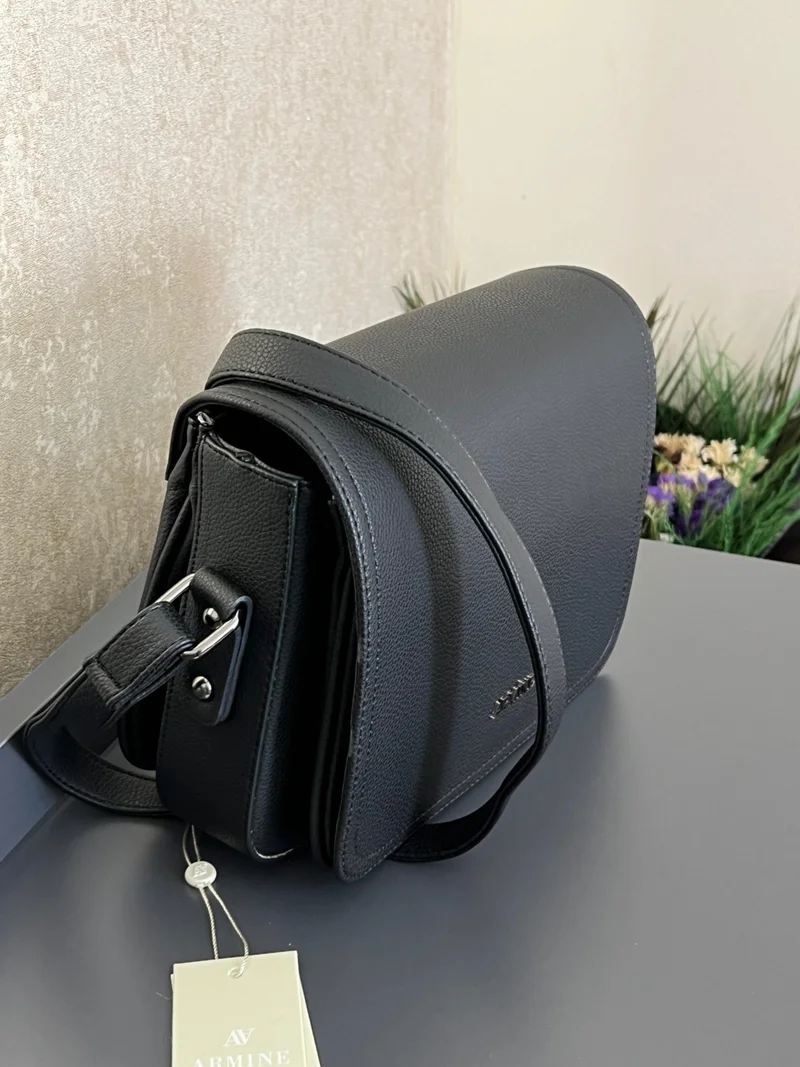 ARMINE ARM.189.PİA Special Color Konbin Leather Ladies Handbag Designed as Hand and Shoulder Bag