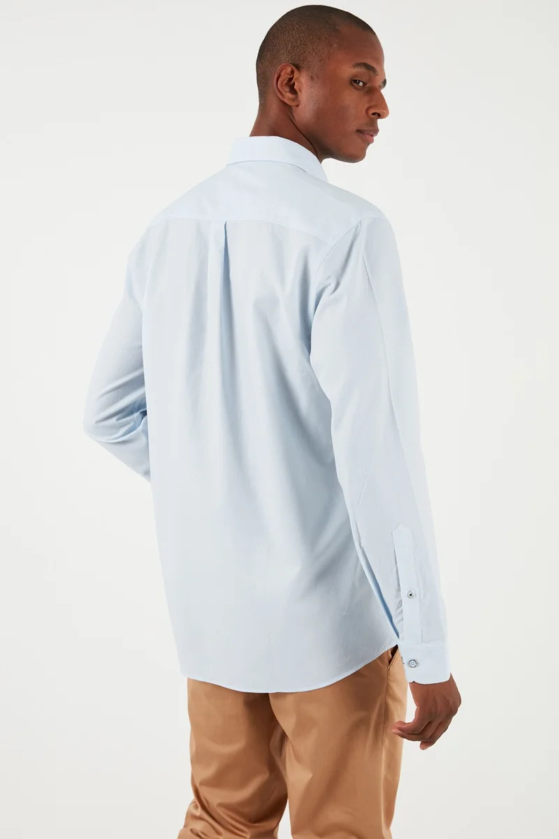 يو اس بولو اسن BASE. Polo Assn. Base. Polo Button Collar 100% Cotton Slim Fit Shirt Men's Shirt G081SZ0041829841