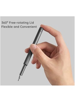 HOTO HOTO 28-in-1 Precision Screwdriver Set | 28 S2-Steel Precision Screwdriver Bits | 360° Free-Rotating Lid | Magnetic Screwdriver Chunk | Magnetic Storage | Semi-Auto Box Cover | Grey  - Image 3
