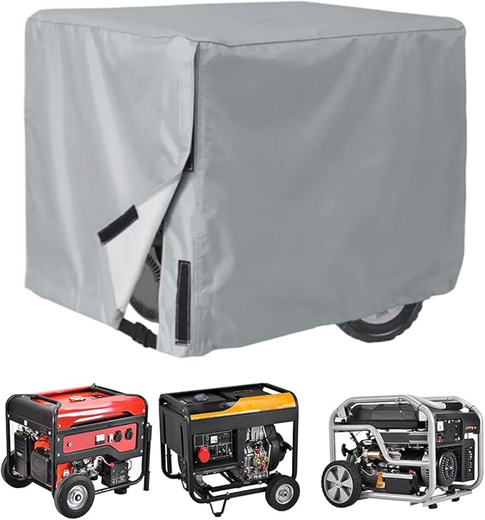 Outdoor Generator Cover for Honda EU2200i Companion 2200W-1800W, 420D Heavy Duty Water-Resistant Portable Generator Cover, Rain & Dirt Protection with Windproof Buckle Straps,B B normal - Image 1