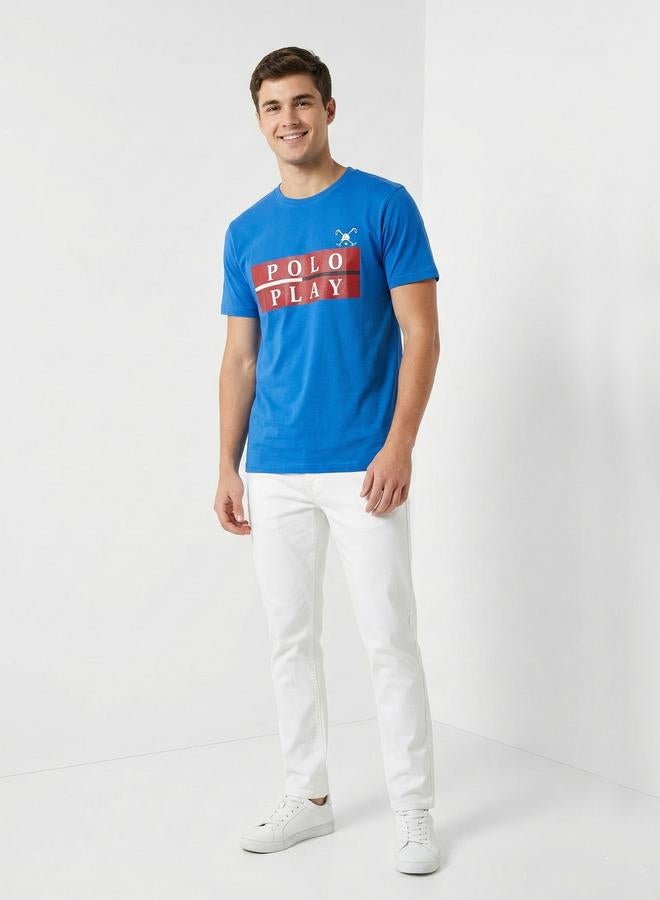 Polo Play Men Graphic Logo Crew Neck T-Shirt - Image 2